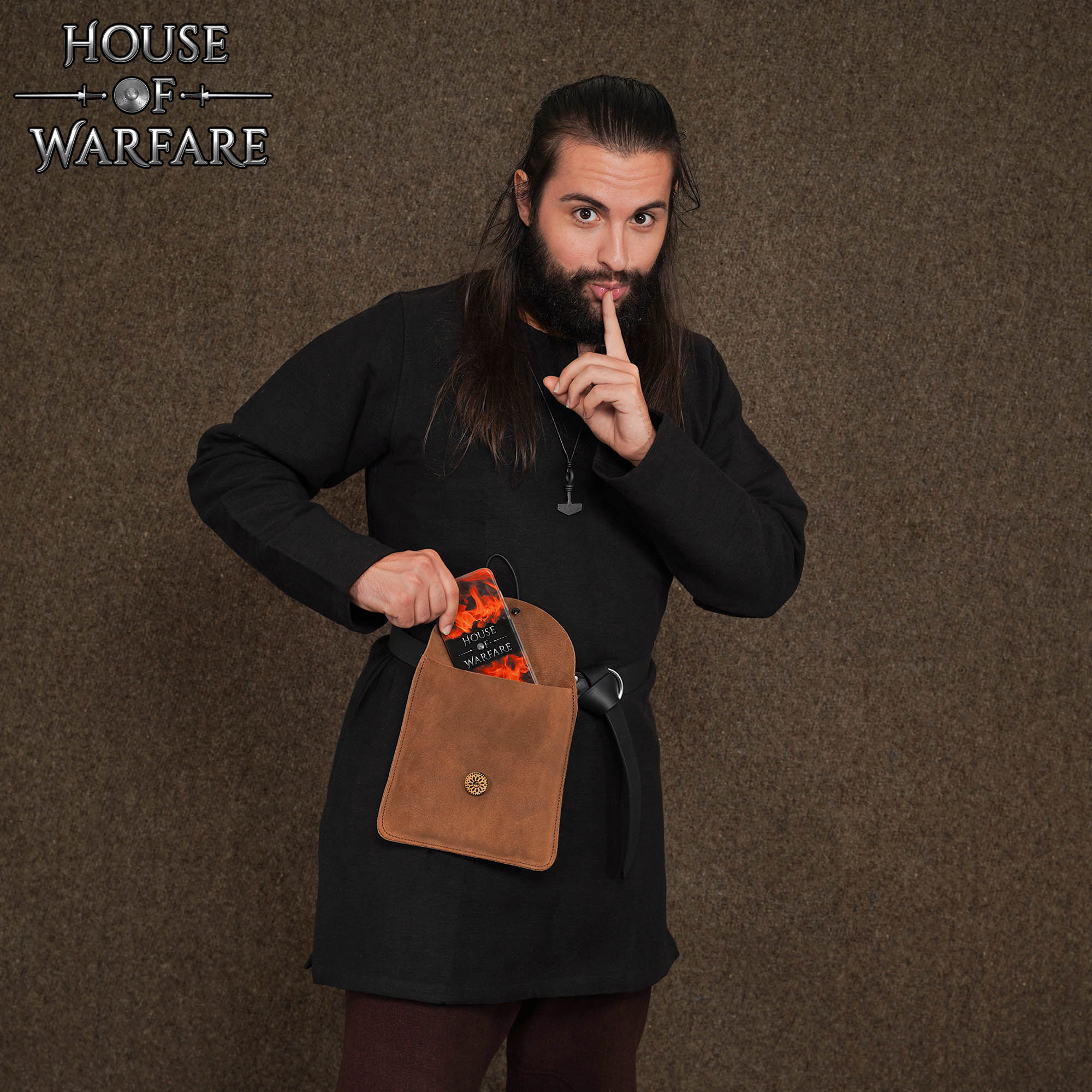 Medieval Suede Pouch-700643 1 Medieval Suede Pouch