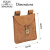 Medieval Suede Pouch-700643 2 Medieval Suede Pouch