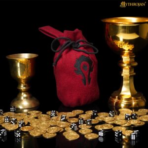 For the Horde Wool Drawstring Belt Pouch