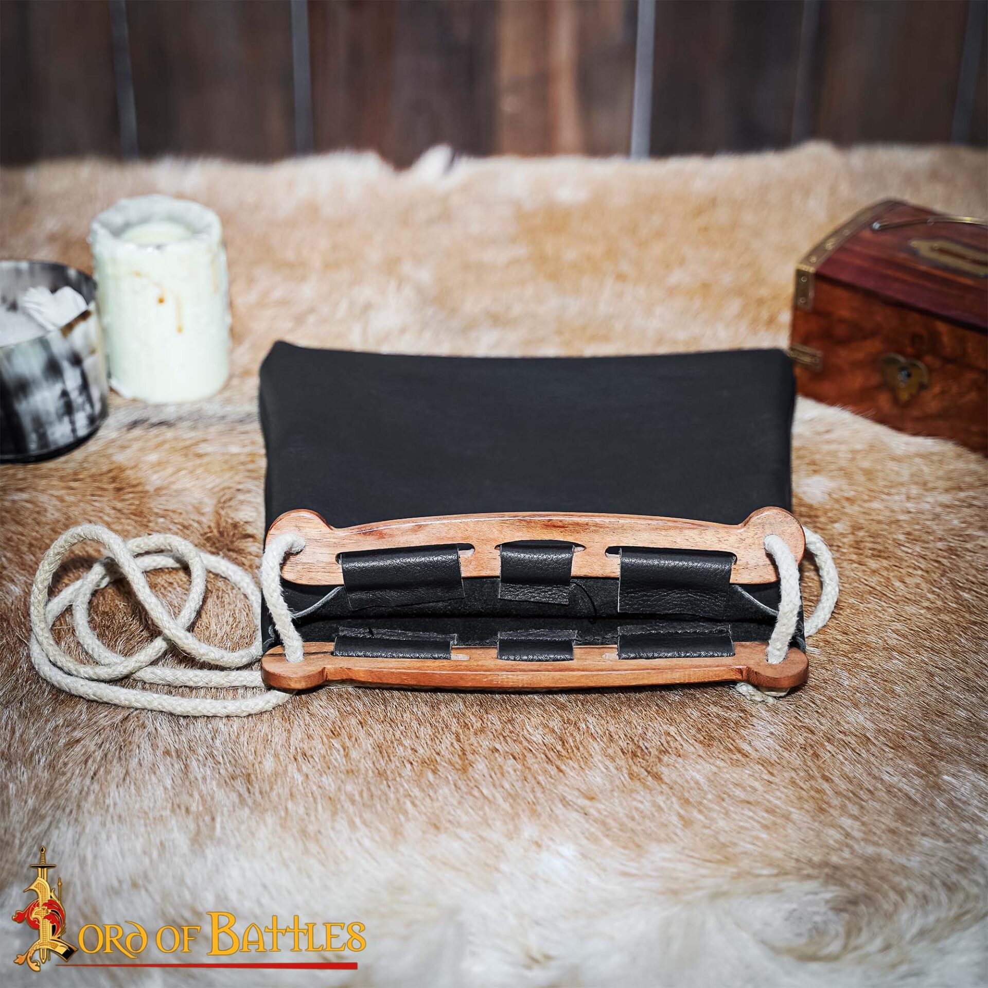 Viking Leather Bag-26238BK 4 Leather Shoulder Bag