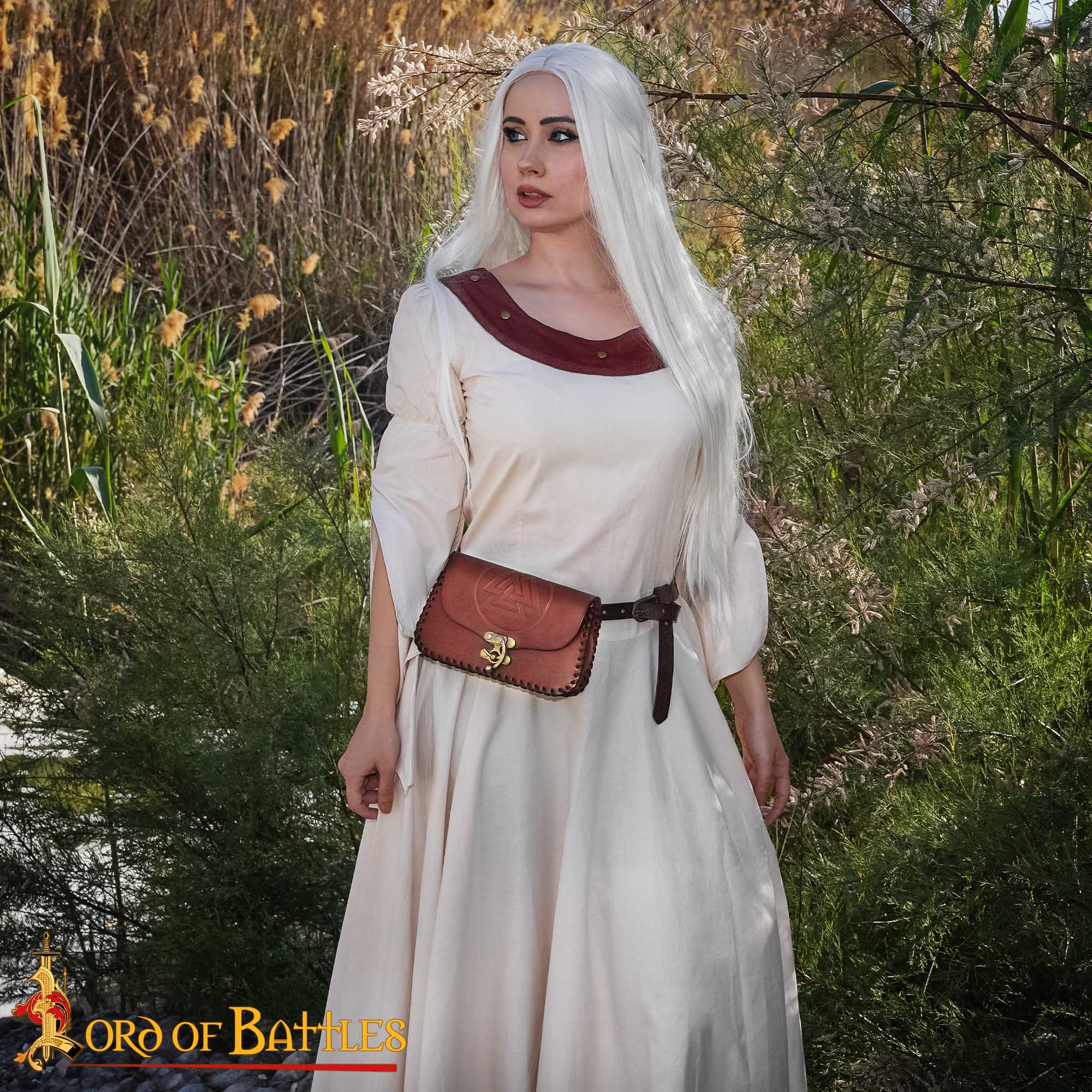 Viking Valknut Leather Belt Bag