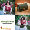 Viking Valknut Leather Belt Bag