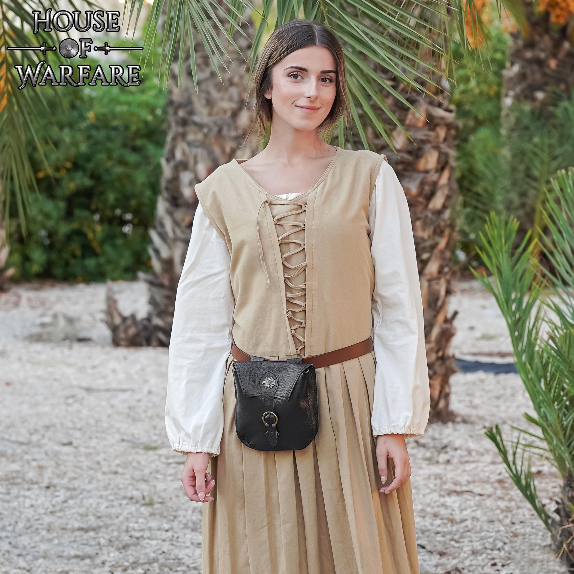 Viking Leather Belt Pouch-701934BK 1 genuine leather belt bag