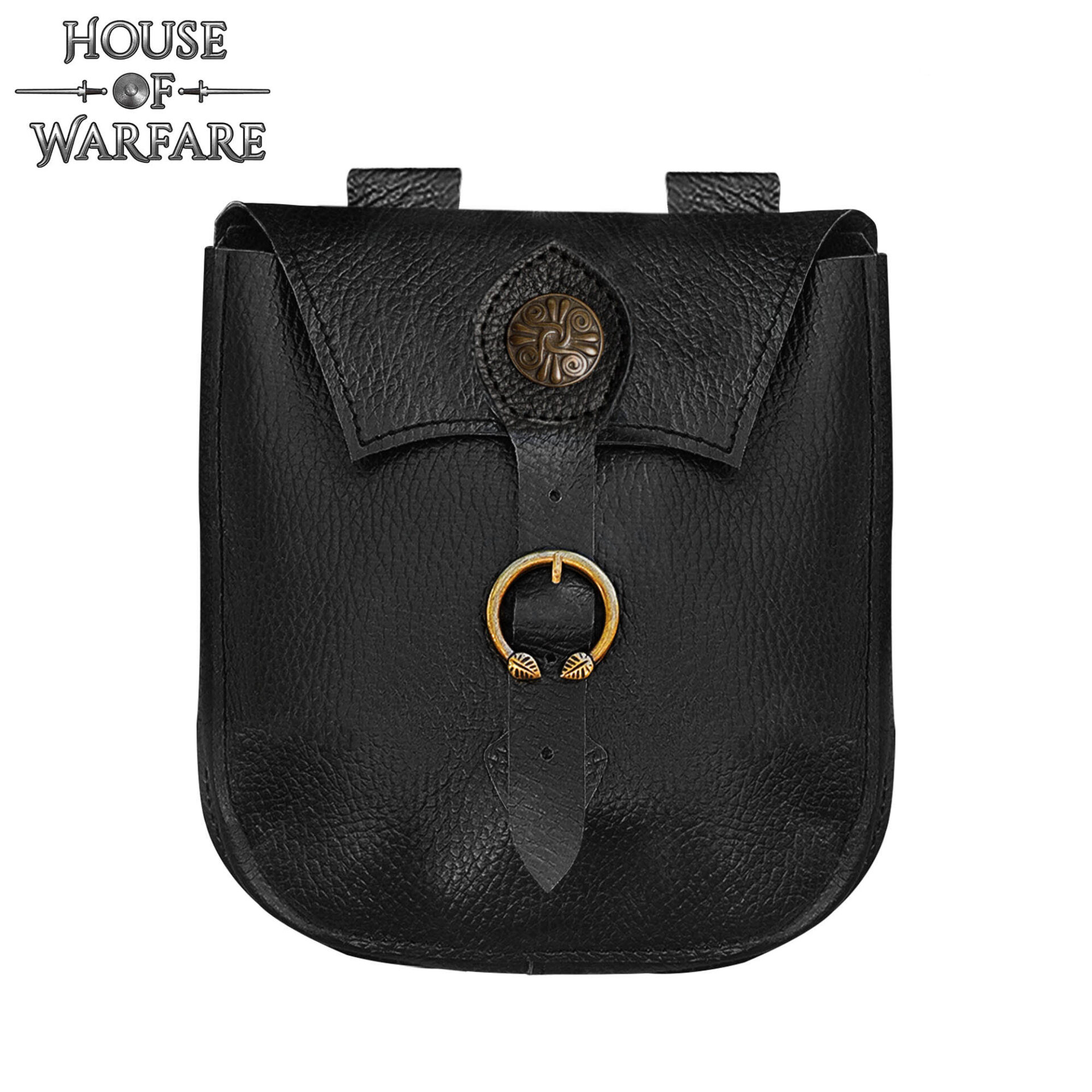 Viking Leather Belt Pouch-701934BK 3 genuine leather belt bag