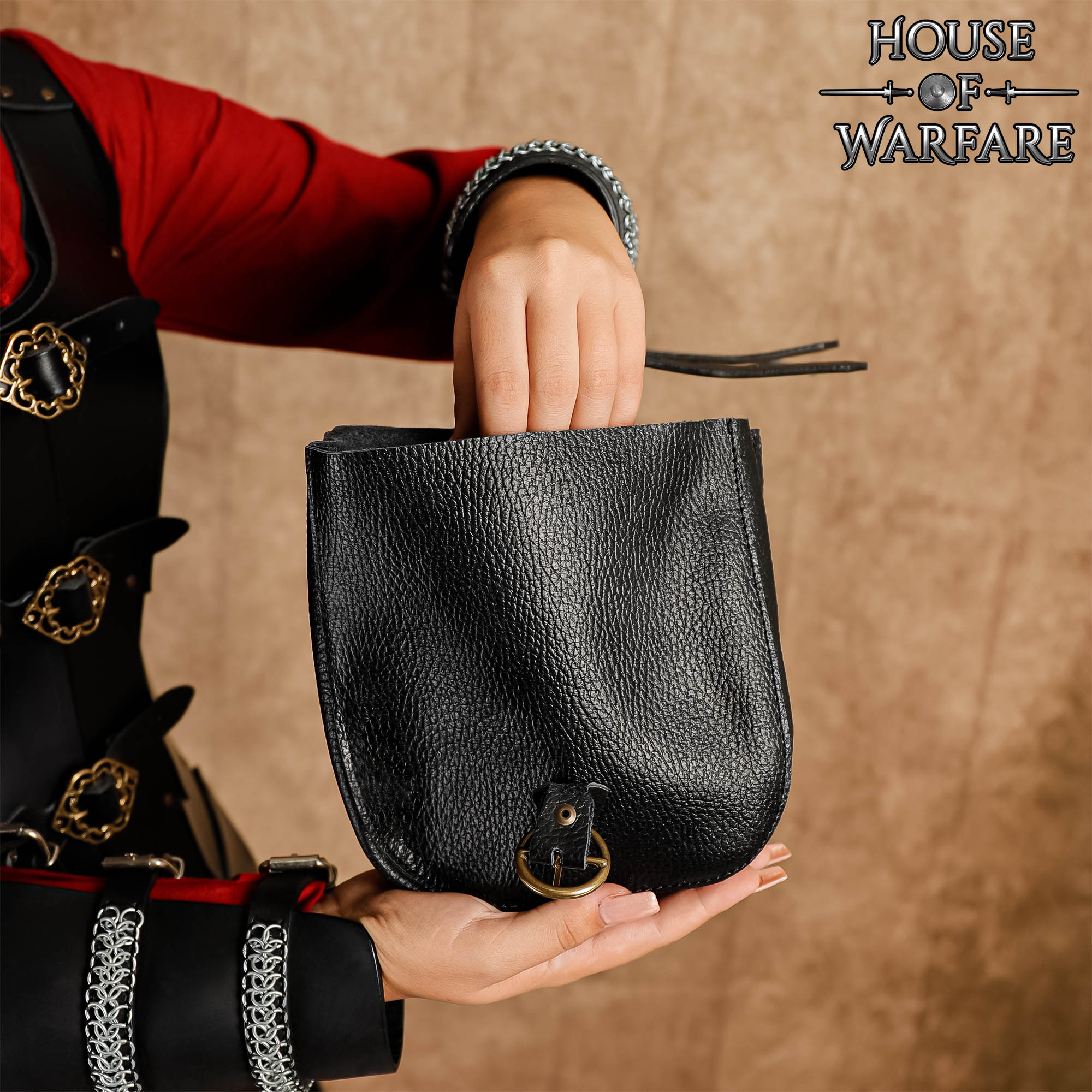 Viking Leather Belt Pouch-701934BK 4 genuine leather belt bag