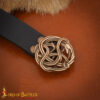 Viking Serpent Knot Buckle-26451BZAT 6 Bronze Buckle