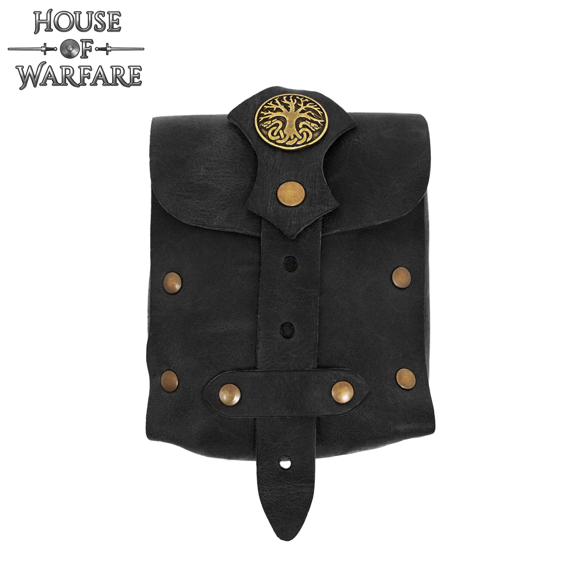 Viking bag-701856BK 3 Handcrafted Leather Belt Bag