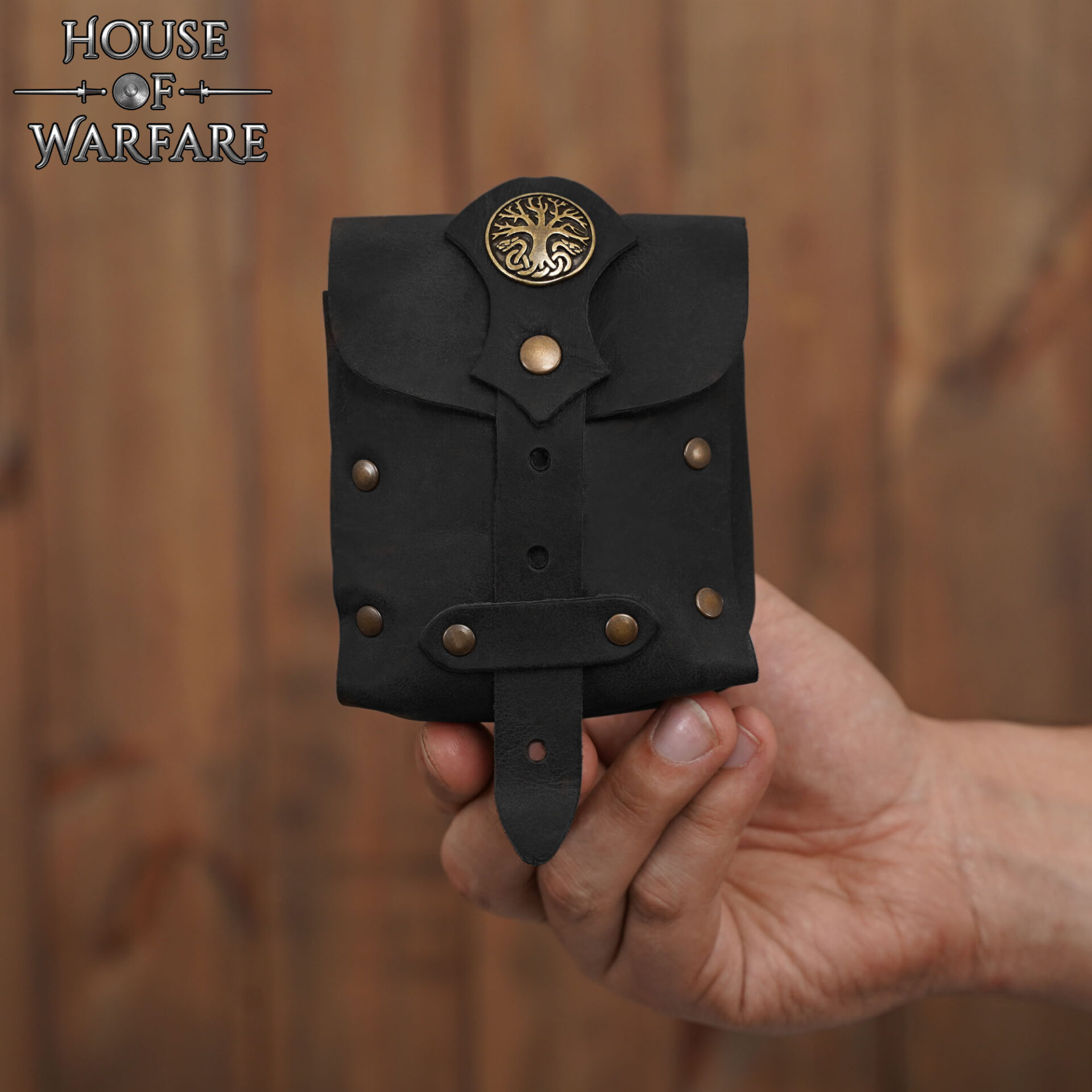 Viking bag-701856BK Handcrafted Leather Belt Bag