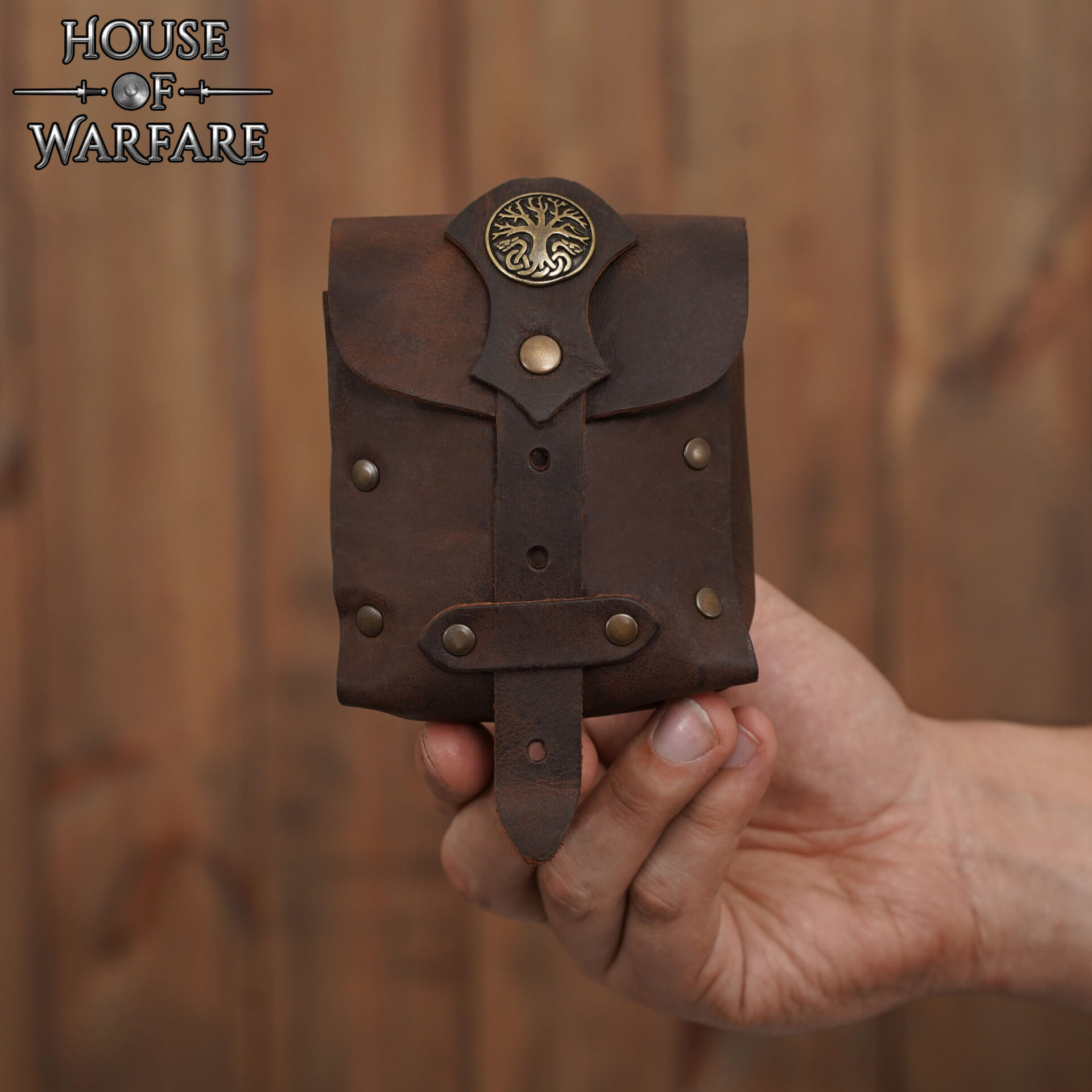 Viking bag-701856BR Handcrafted Leather Belt Bag