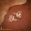 Celtic Deer Cloak Clasp