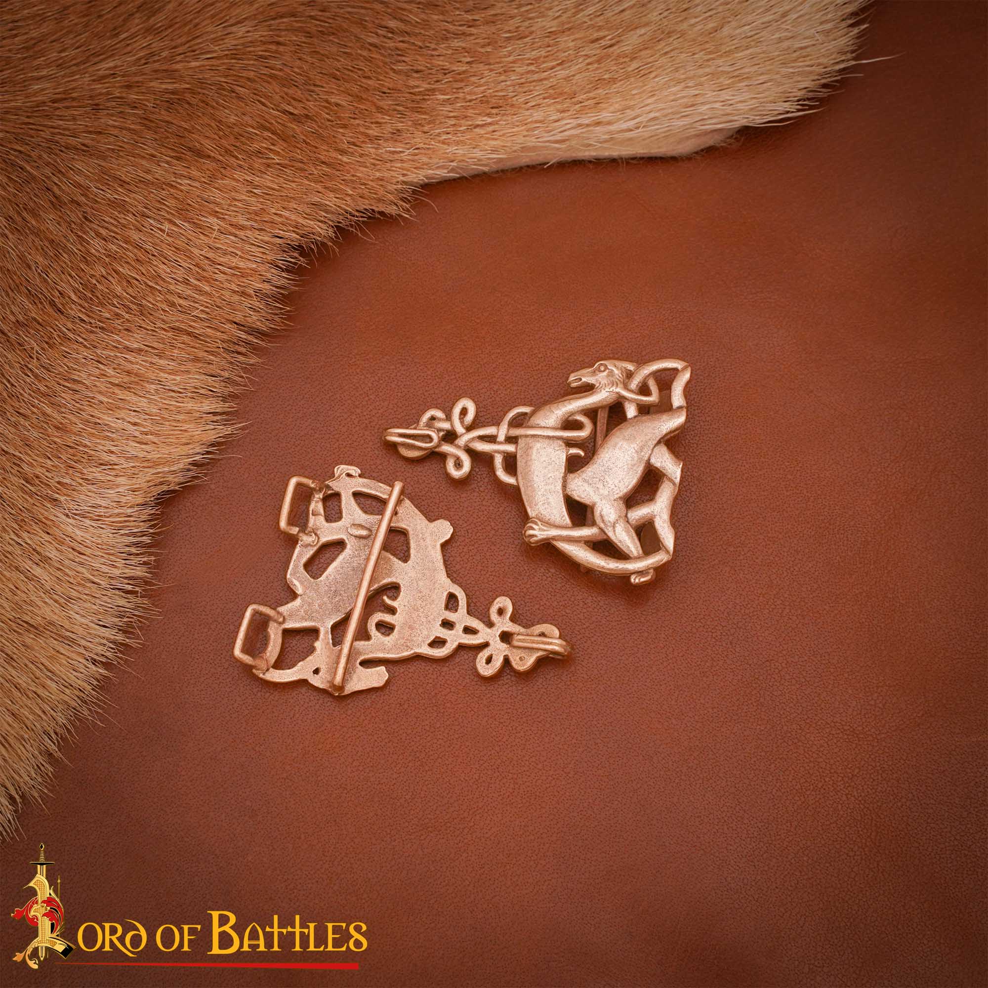 Celtic Deer Cloak Clasp