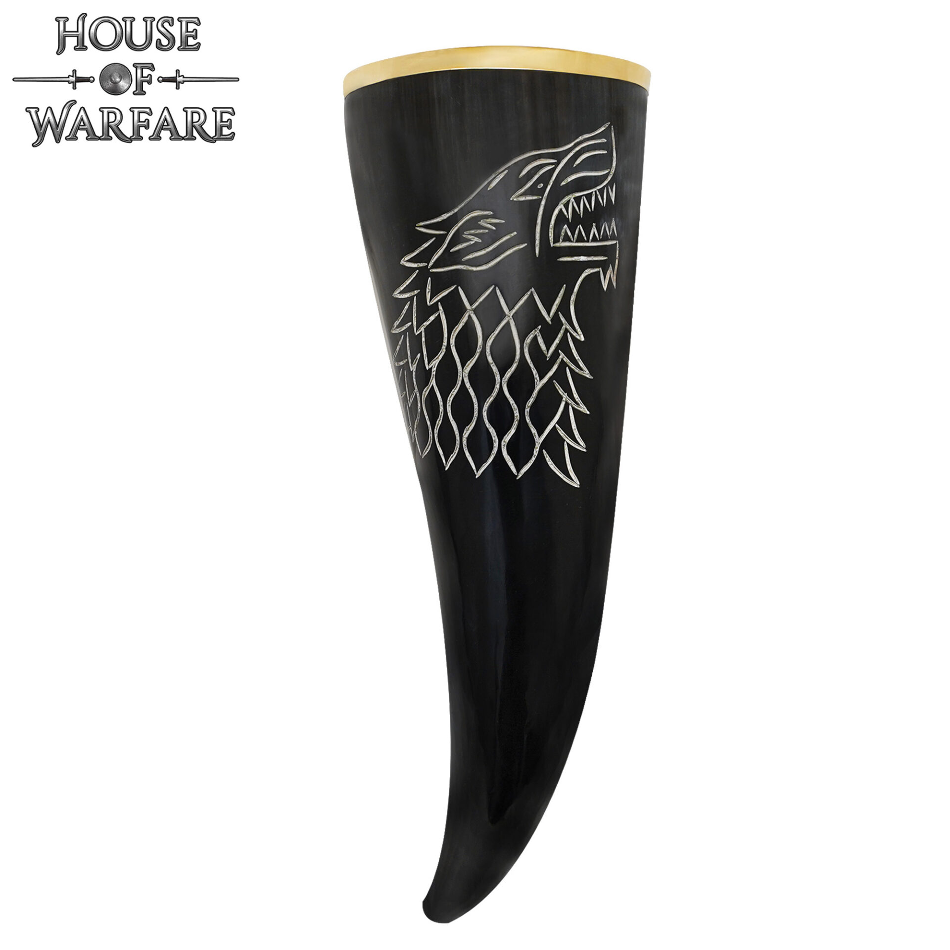 10th Century Viking Drinking Horn with Engraved Wolf Design-700746 3 Drinking Horn
