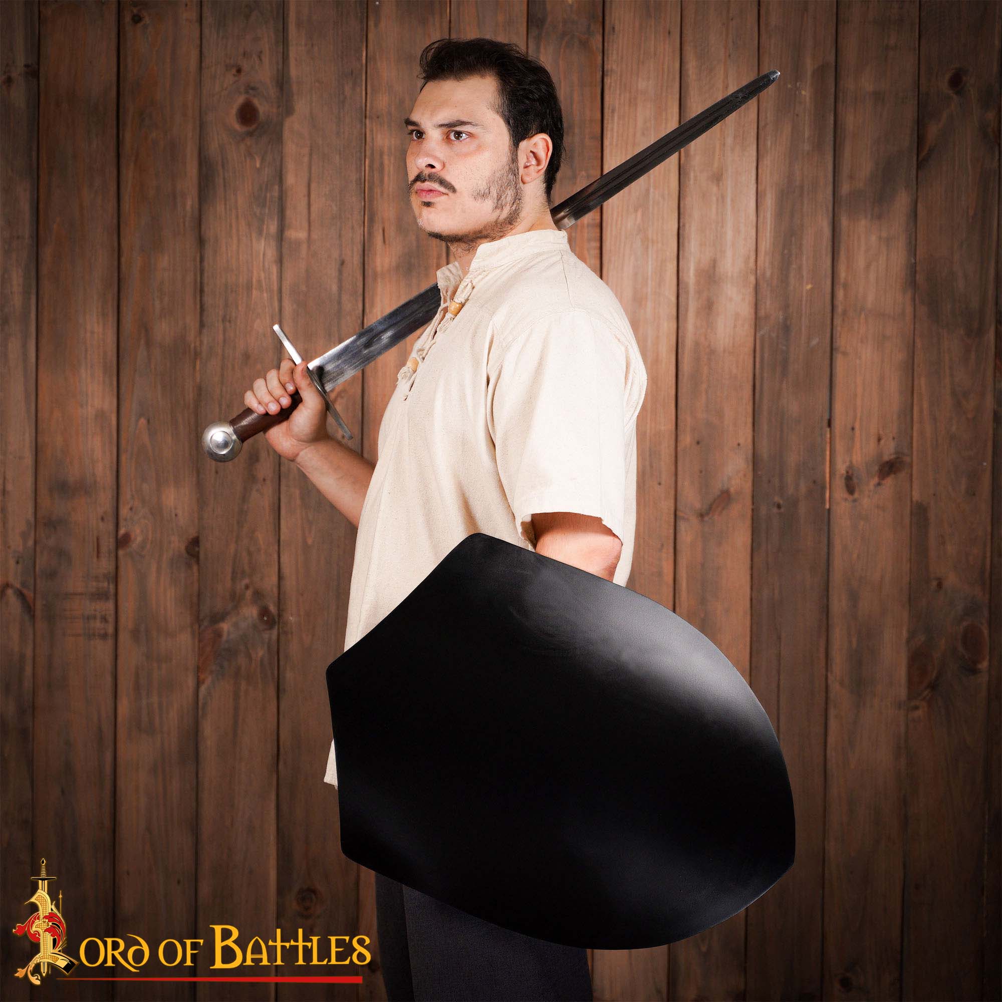 13th Century Blank Heater Shield – Medieval -60912BK 1 Templar Heater Shield