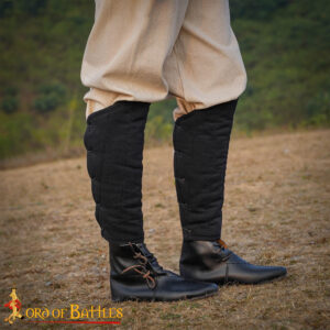 Medieval padded Greaves