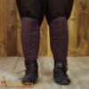 14th Century Medieval Padded Greaves Quilted Cotton Leg Armor Protectors-7205BR 1 Medieval padded Greaves