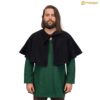 14th Century Wool Capelet Medieval Style Shoulder Cloak-701738BK 3 Medieval Woolen Pelerine