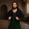14th Century Wool Capelet Medieval Style Shoulder Cloak-701738BK 4 Medieval Woolen Pelerine