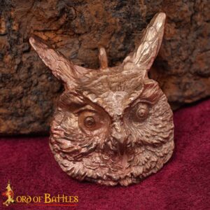 Ancient Bronze Owl Pendant