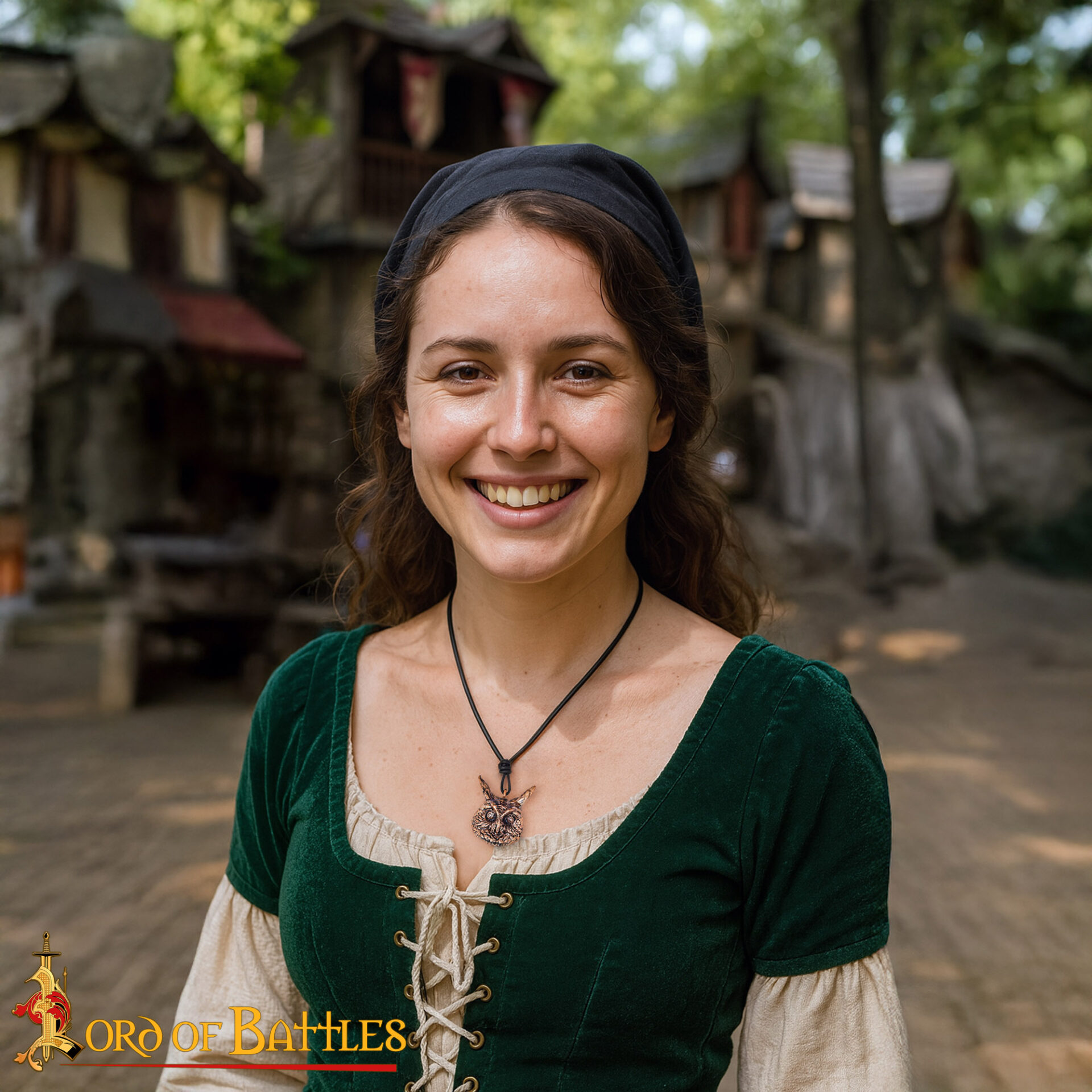 Ancient Bronze Owl Pendant