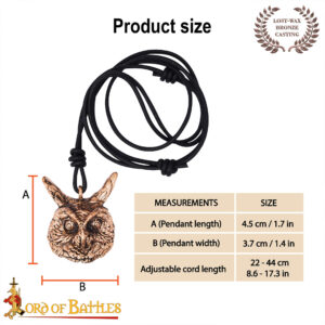 Ancient Bronze Owl Pendant