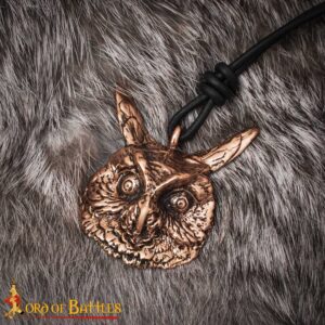 Ancient Bronze Owl Pendant