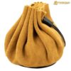 1_a85b3329-3c88-48a1-8b23-470eea Mythrojan “ Gold and Dice ” Medieval Drawstring Pouch , Ideal for SCA LARP Reenactment & Ren fair : Suede Leather Bag , 2.5″