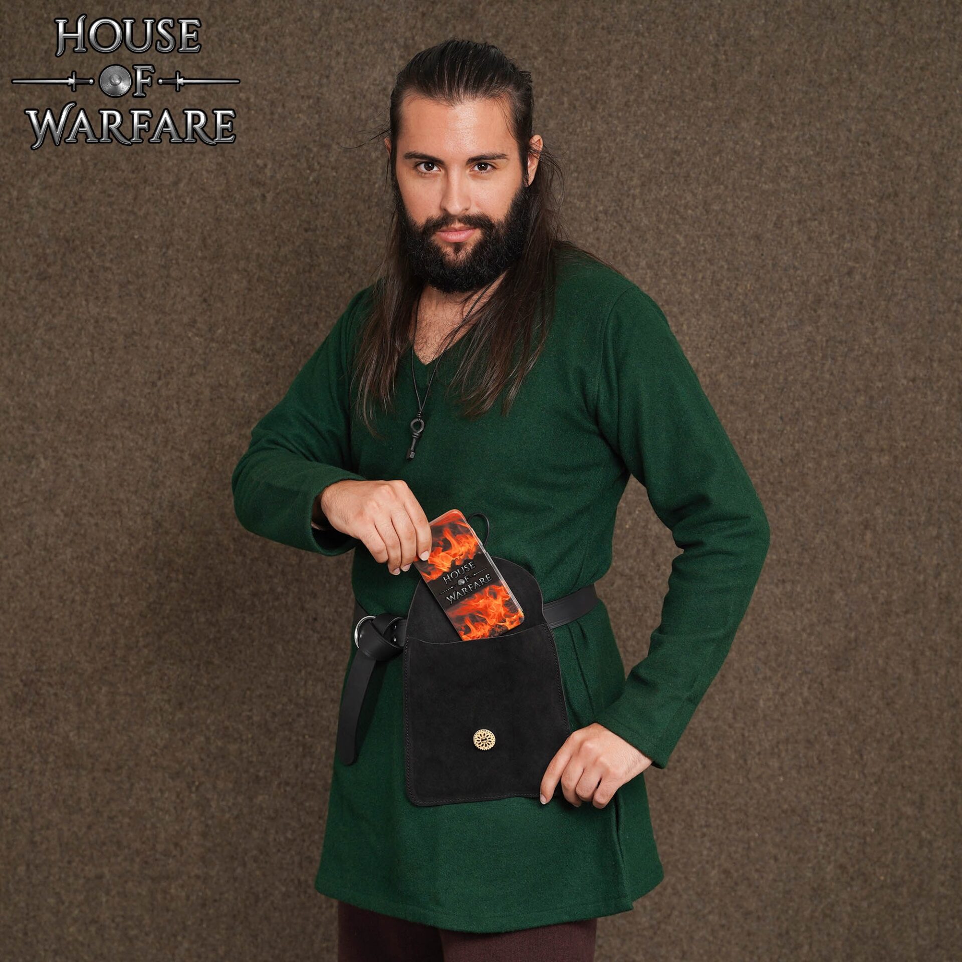 700642_8 Genuine Suede Leather Bag, Large