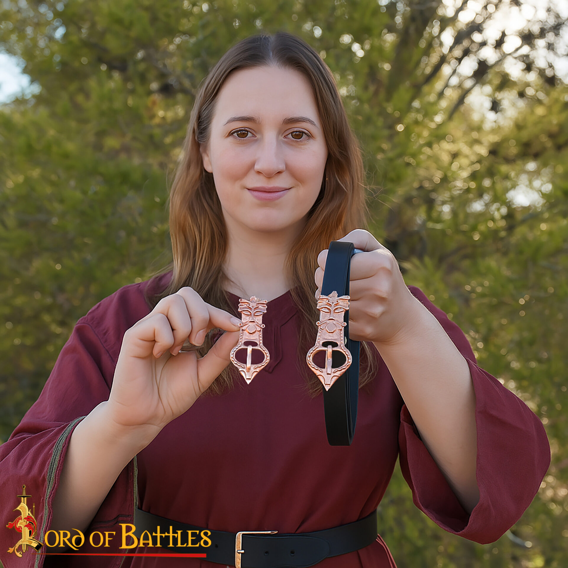Solid Bronze Celtic Buckle