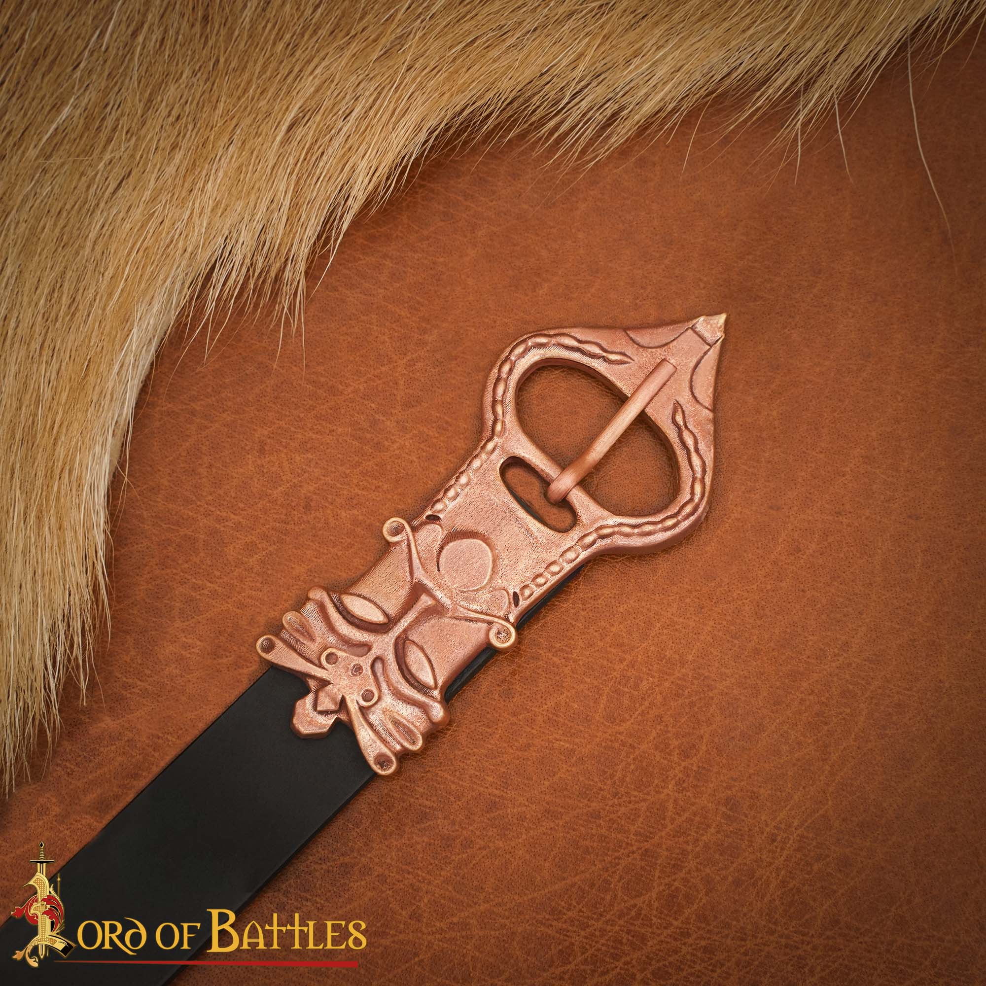 Solid Bronze Celtic Buckle