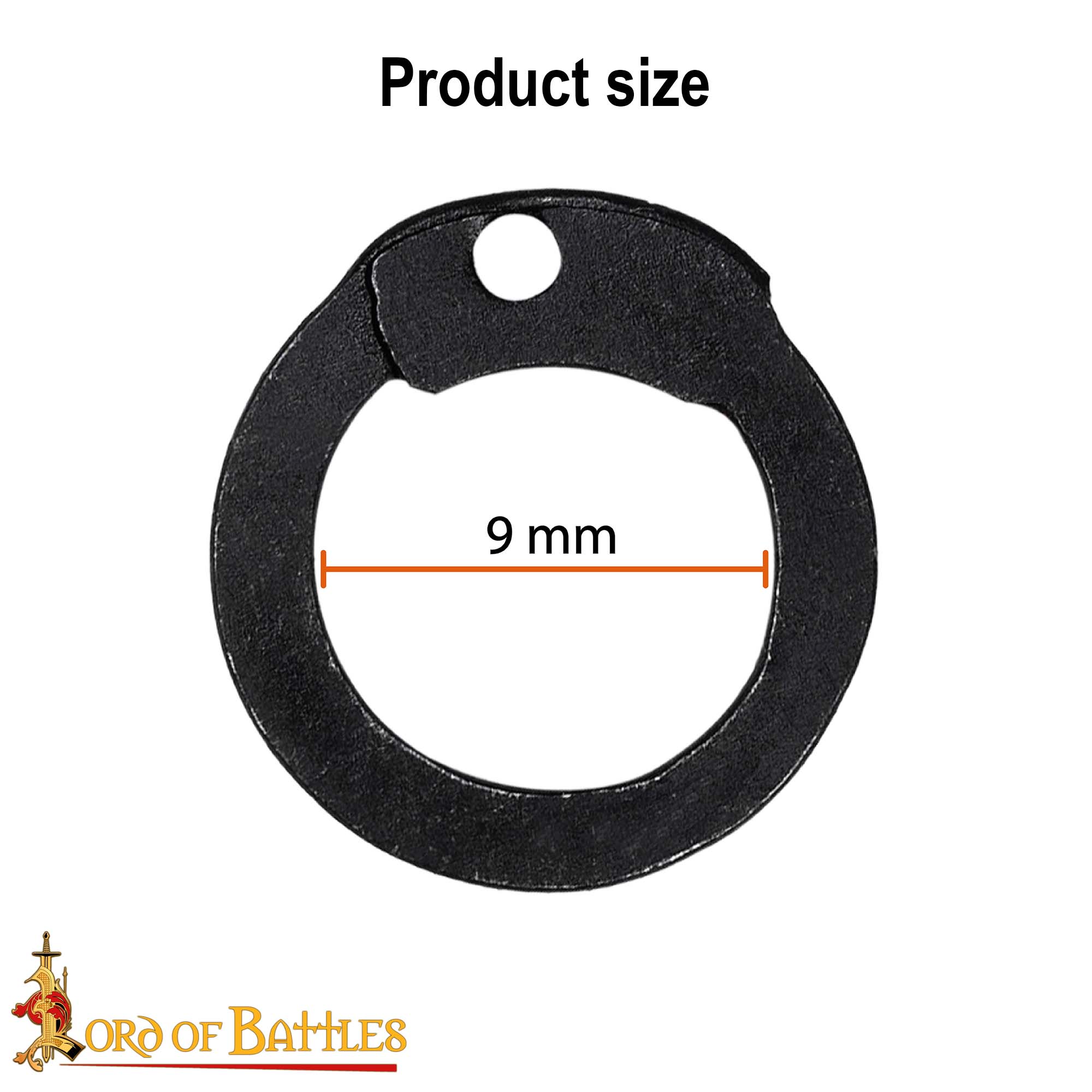 Blackened Loose Chainmail Rings 9 mm 18 Gauge Flat Dome Riveted-848BK 2 loose chainmail rings