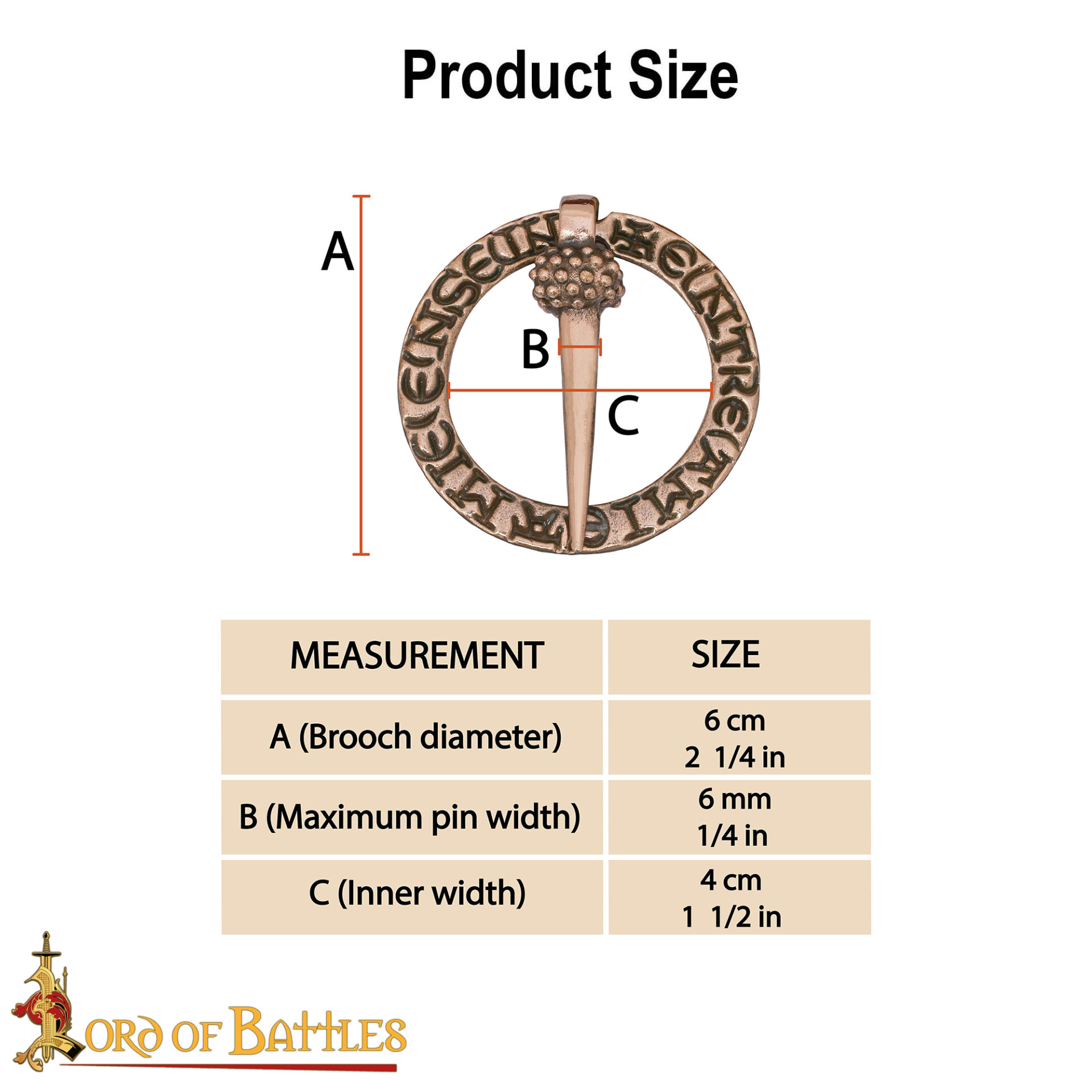 LOB exapmle sheet Medieval Design Brooch