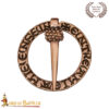 Medieval Bronze Ring Brooch Lost-Wax Cast-26591BZAT 3 Medieval Design Brooch