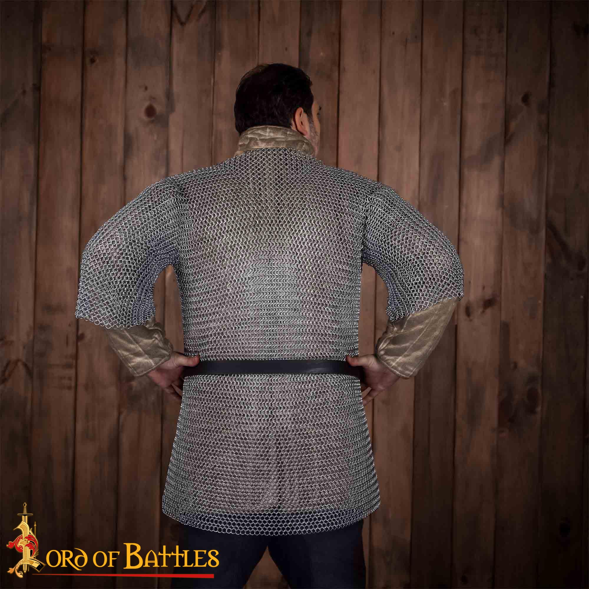 Round Ring Chainmail Medieval Haubergeon Half Sleeves - 148ZP 1 Haubergeon