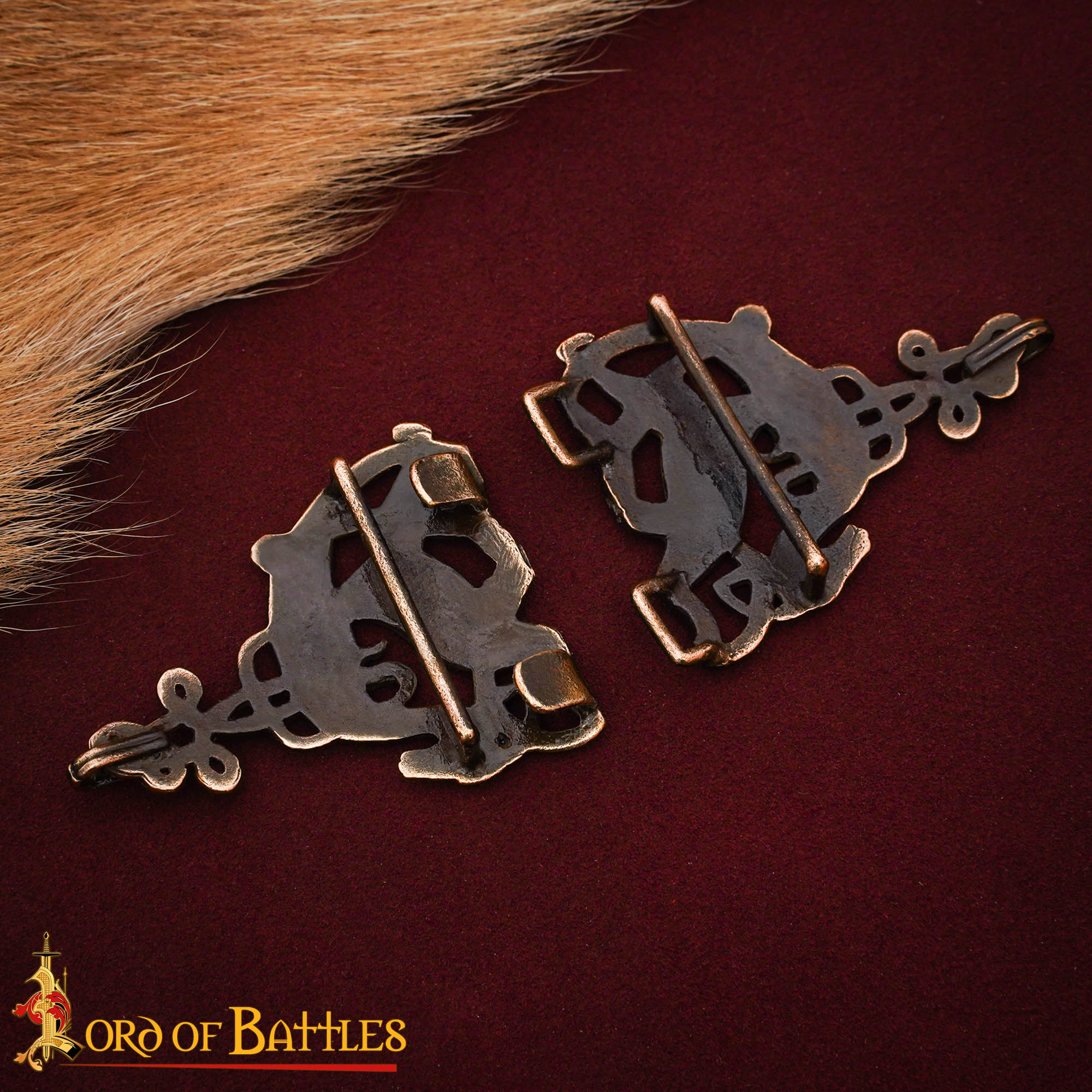 Celtic Deer Cloak Clasp