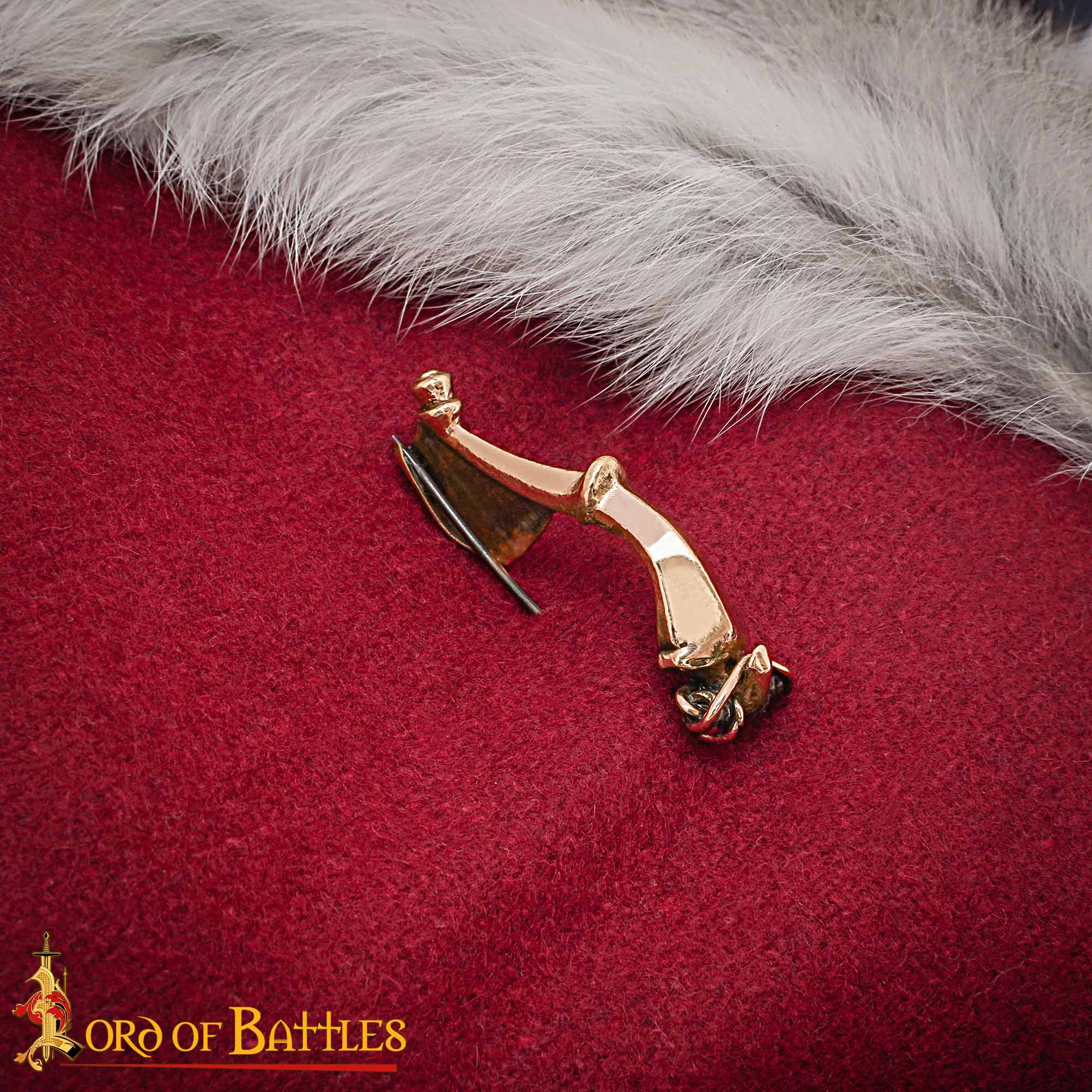 Lost-Wax Cast Bronze Fibula