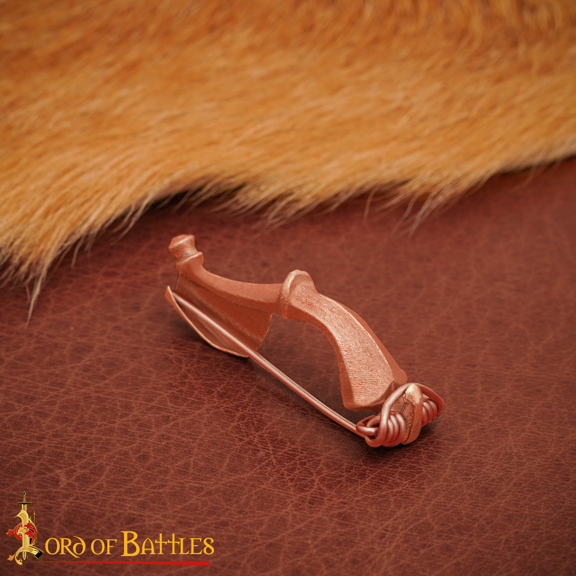 Lost-Wax Cast Bronze Fibula