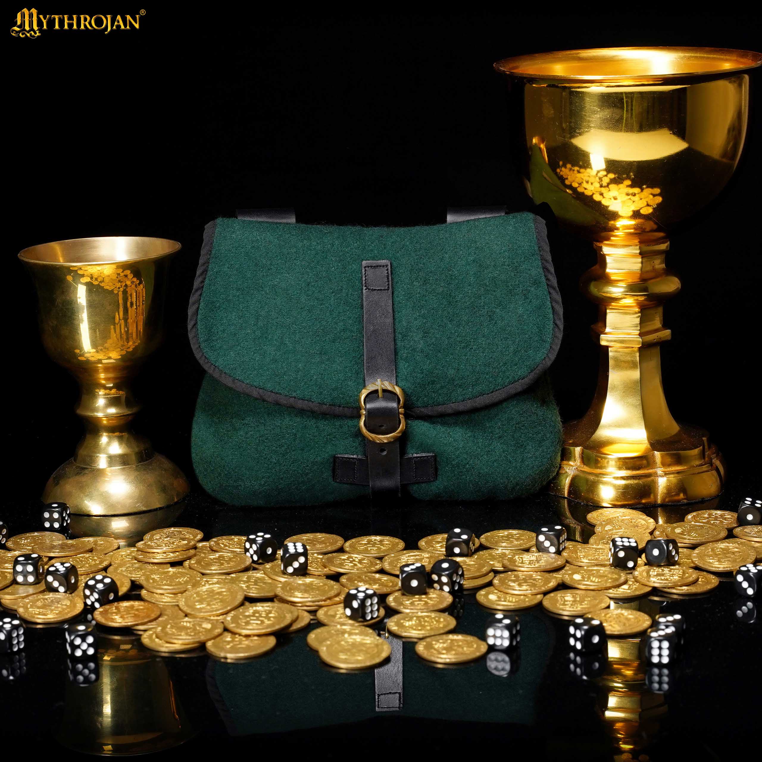 4 Medieval Jewelry Belt Pouch