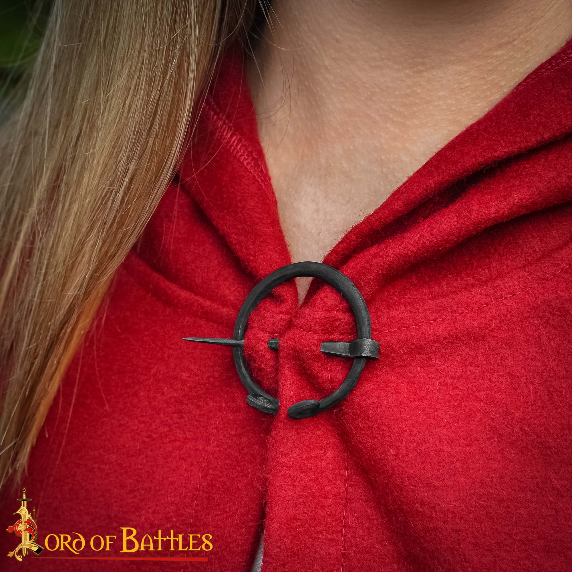 9th Century Viking Hand-Forged Wrought Iron Penannular Brooch-8811 5 Iron Penannular Brooch