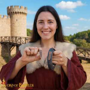 Solid Bronze Viking Belt End