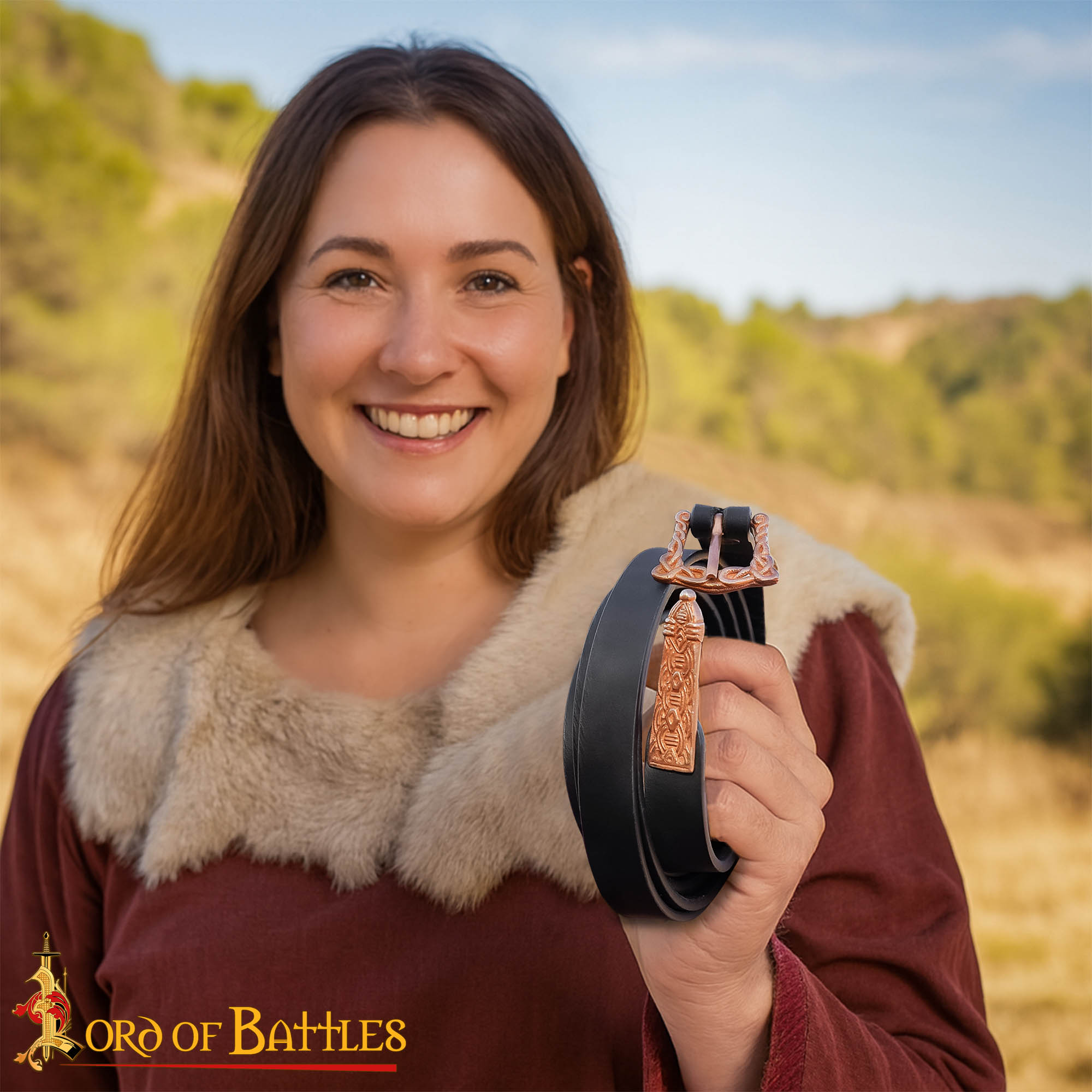 9th–10th Century Viking Bronze Belt End – Norse Strap Tip for Historical Reenactment-26450BZ 6 Solid Bronze Viking Belt End