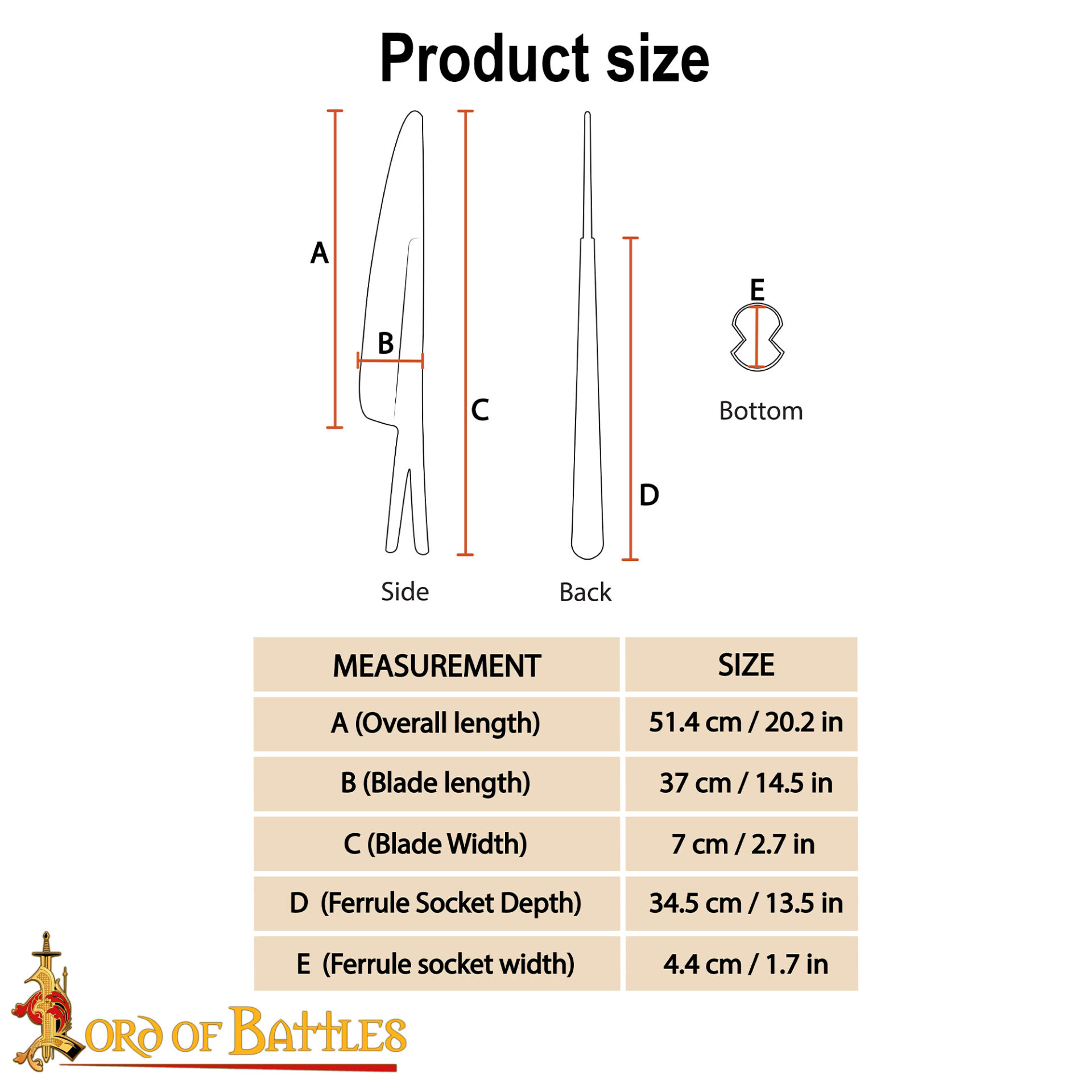 Hand-Forged Mild Steel Pole End-26506 2 Spear Butt