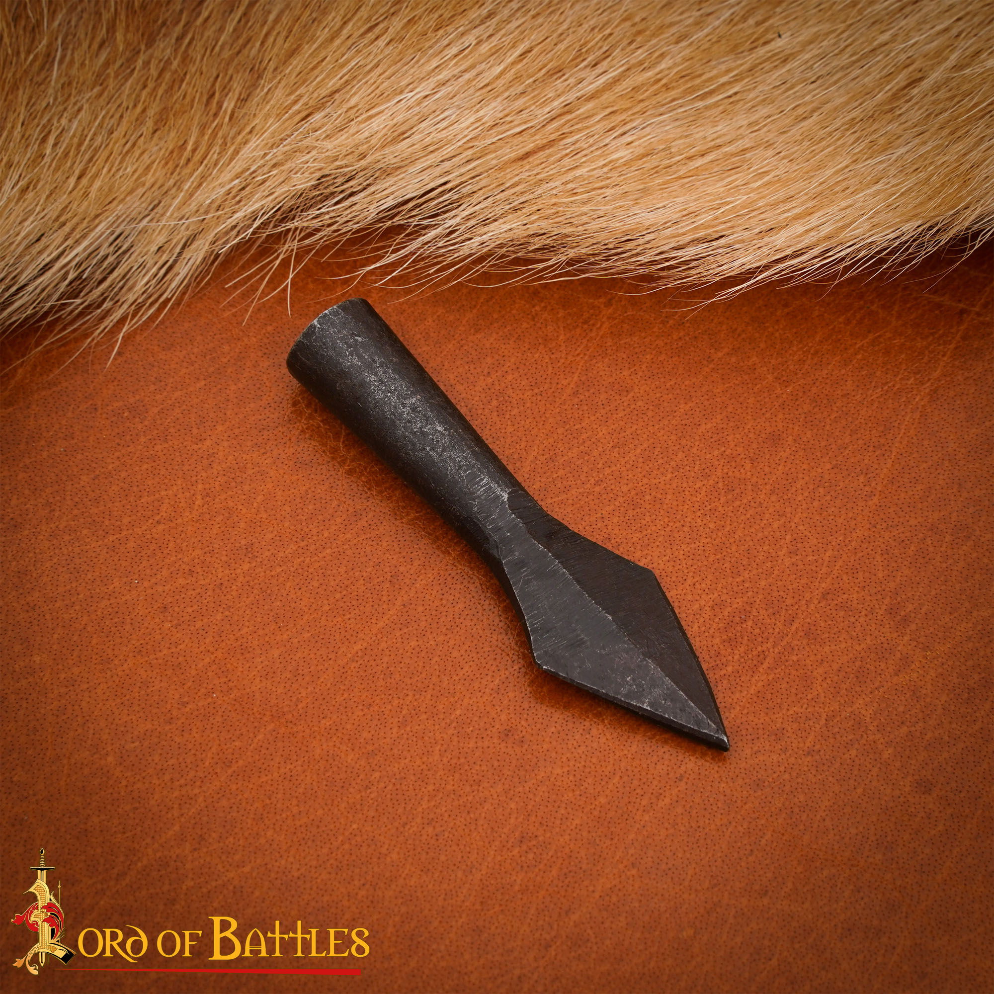 Medieval Forged Iron Arrowhead