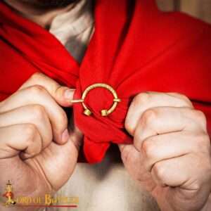 Medieval Brass Penannular Cloak Brooch-8803 1