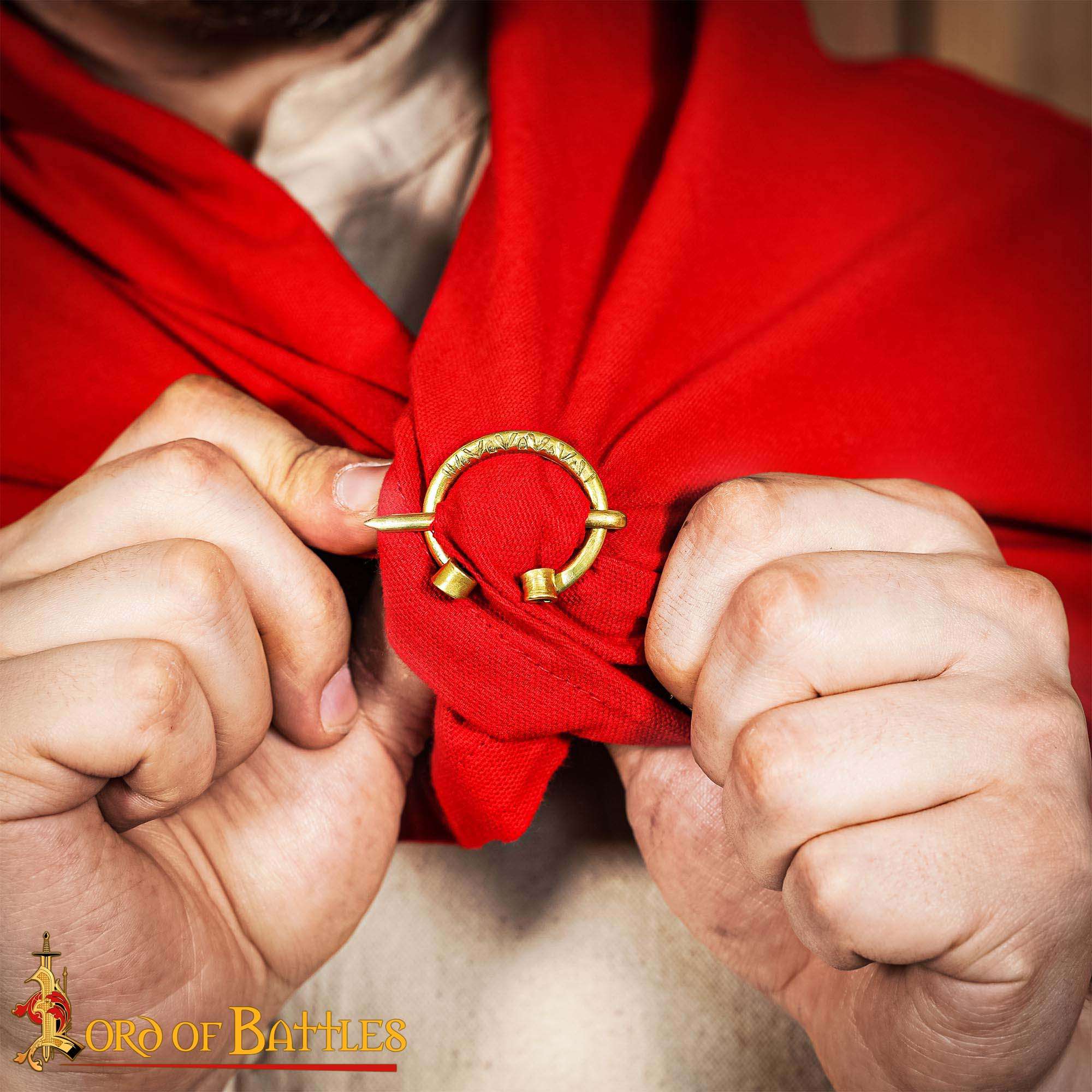 Medieval Brass Penannular Cloak Brooch-8803 1