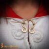 Medieval Brass Penannular Cloak Brooch Scroll-8804 6 Cloak Brooch