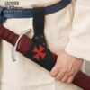 Medieval Knight Templar Sword Frog with Red Cross Applique - 701850 1 Sword Frog