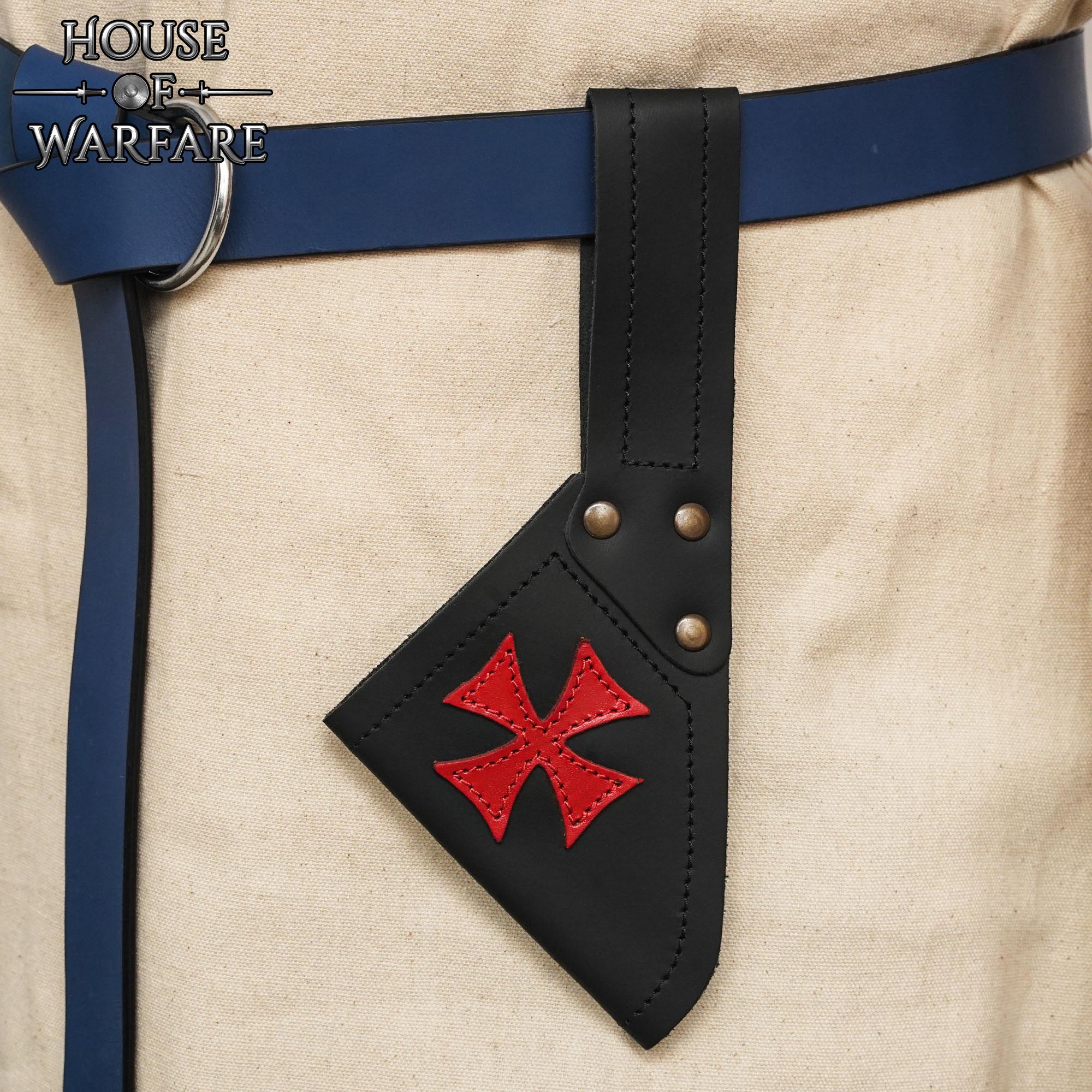 Medieval Knight Templar Sword Frog with Red Cross Applique - 701850 4 Sword Frog