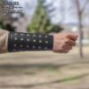 Medieval Leather Bracers with Brass Rivets with Leather Cord Lacing-701759BK 5 Bracers