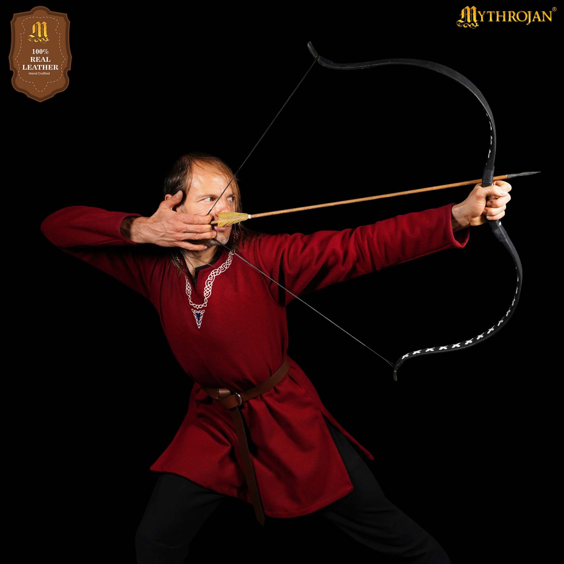 Medieval O-Ring Leather Belt-300904BR 1 O-Ring Leather Belt