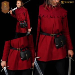 medieval leather bag
